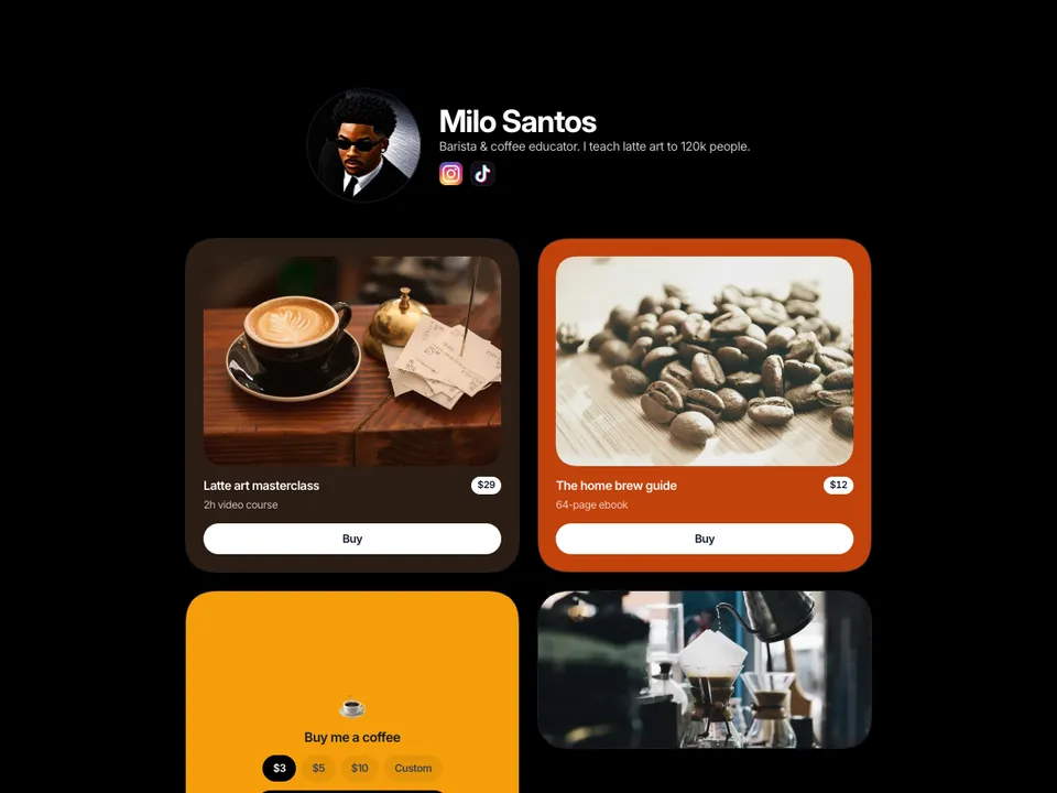 Milo Santos's mePad page